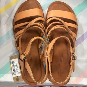 Toms Tan Strappy Sandals for Women